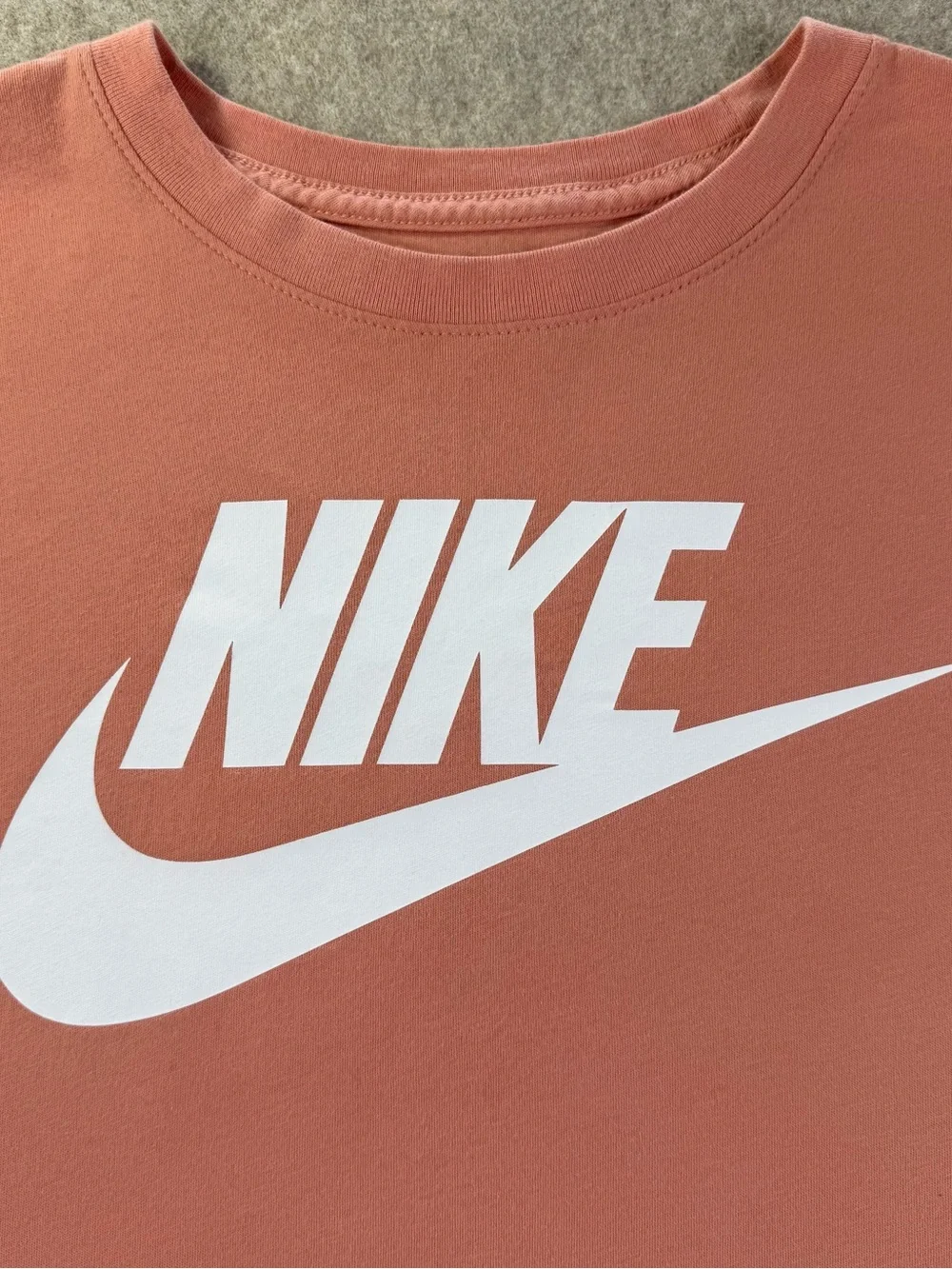 NIKE Classic Tee with Bold White Logo. Men M